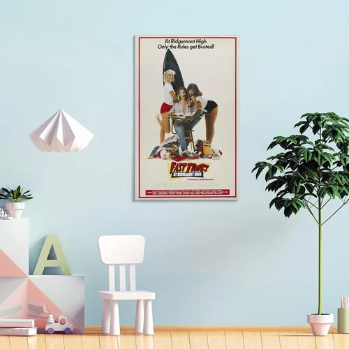 Vista 4 de Pósteres de películas retro de Fast Times at Ridgemont High Retro de los años 80, impresión artística para pared, pintura fotográfica, póster