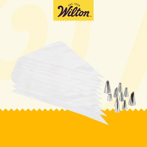 Vista 2 de Wilton Beginning Buttercream Conjunto de Decoración, Kit de Decoración de Pasteles de 20 Piezas