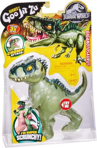 Vista 5 de Heroes of Goo JIT Zu - Juguete de mundo Jurásico con licencia, Chomp Attack, Giganotosaurio elástico.