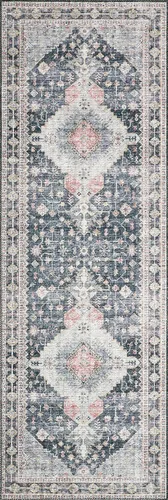 Vista 6 de Loloi Colección Skye SKY-02 - Alfombra de área, carbón/multi, 6'-0" x 9'-0