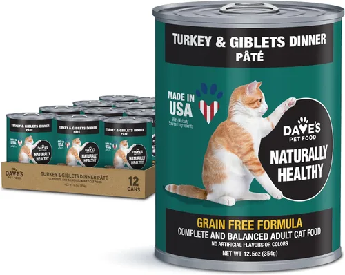 Vista 10 de Dave's Pet Food Alimento húmedo para gatos sin granos (fórmula de pollo), hecho en Estados Unidos, naturalmente saludable, alimentos enlatados