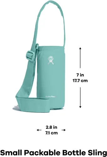Vista 3 de Hydro Flask Pequeña eslinga plegable para botella R Negro 2-Negro