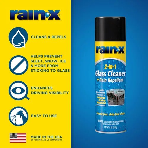 Vista 3 de RAIN-X 5080233 2-en-1 limpiavidrios Plus repele lluvia