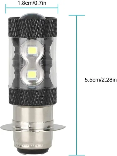 Vista 2 de Motocicleta 2 x 80 W H6 Super blanco brillante LED faros bombillas actualización para ATV YFM YFS YFZ Bruin YFM350 200 350 400 450 660 700 Raptor