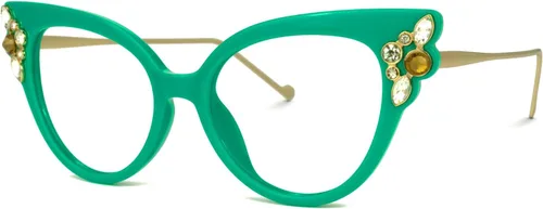 Vista 2 de Zeelool Belkihel ZJGX980861 - Lentes de bloqueo de luz azul estilo ojo de gato
