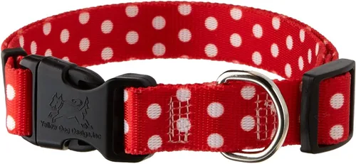 Vista 40 de Collar de diseño amarillo estándar para perro, pequeño, s, Marrón Lunares de Navidad