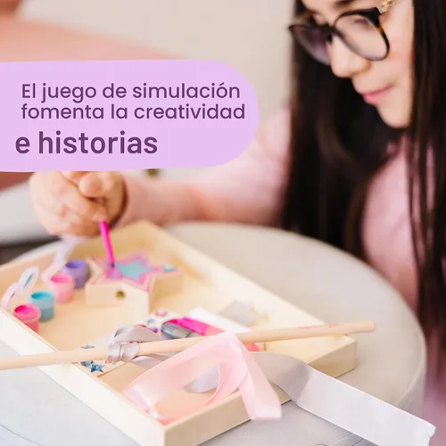 Vista 5 de Juego de manualidades Melissa & Doug, decora tu propia varita de princesa