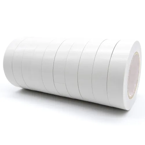 Vista 12 de Maveek 10 rollos de cintas eléctricas de PVC, autoadhesivas, impermeables, aislantes amarillas, clasificadas hasta 600 voltios y 176 °F, 0.6 x 49.2