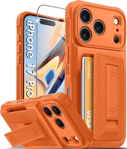 Vista 34 de Oneagle Funda tipo cartera para iPhone 16 Pro Max con tarjetero y soporte