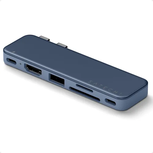 Vista 10 de Satechi Concentrador a presión USB-C 6 en 2, HDMI 4K/60Hz, para MacBook Neo, Blush