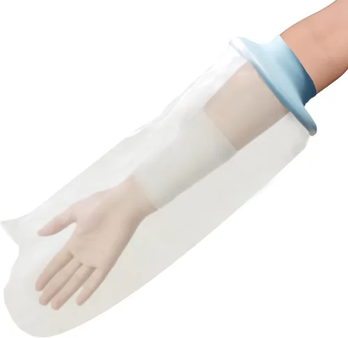 Vista 10 de Tideshake Fundas de fundición 100% impermeables para brazo de ducha para adultos, protector reutilizable de medio brazo, bolsa de fundición, funda