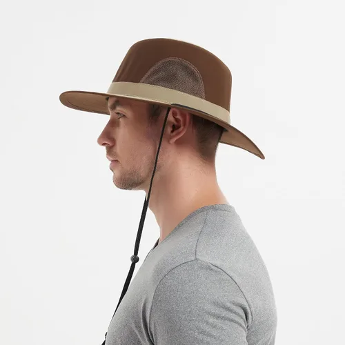 Vista 3 de Marin Safari Sun Hat with Wide Brim for Sun Protection Bucket Hat Fishing Hat for Outdoor Sports, Hunting Fishing