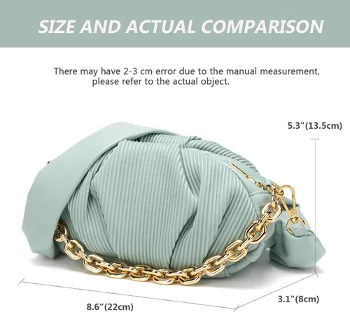 Vista 2 de KingTo Bolso de mano con nudo para mujer, bolso de mano de moda para mujer, bolso ligero