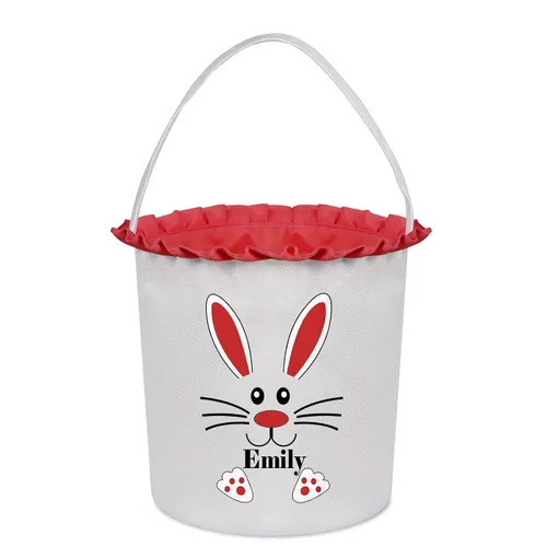 Vista 27 de Cestas de Pascua personalizadas para niños, cesta de caza de huevos de Pascua, bolsas de cesta de Pascua personalizadas, regalos de Pascua para verde
