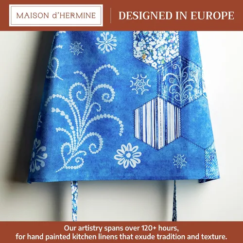 Vista 816 de Maison d' Hermine Delantales para mujer con bolsillo, 100% algodón (27.50 x 31.50 pulgadas)