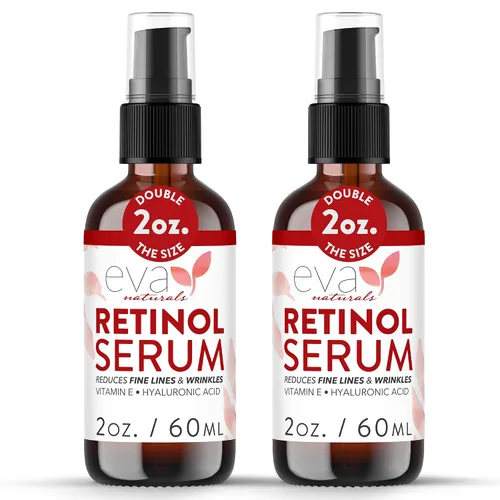 Vista 11 de Set de Suero Antienvejecimiento Eva Naturals – Sueros de Vitamina C, Retinol y Ácido Hialurónico para el Rostro, Paquete Hidratante para la Piel