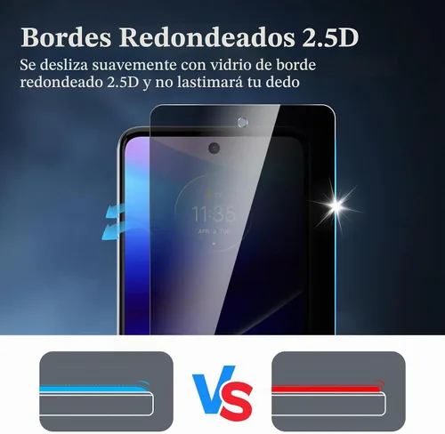 Vista 5 de Protector de pantalla de privacidad para Motorola Moto G Stylus 5G