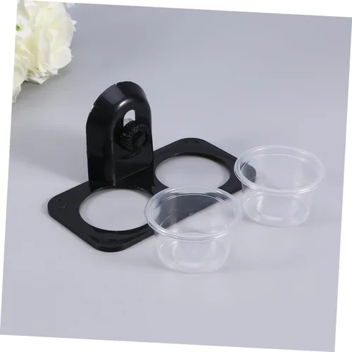 Vista 7 de POPETPOP 2pcs Pet Bowls para reptiles lagarto Gecko alimentador reptil comida tazón fácil limpieza