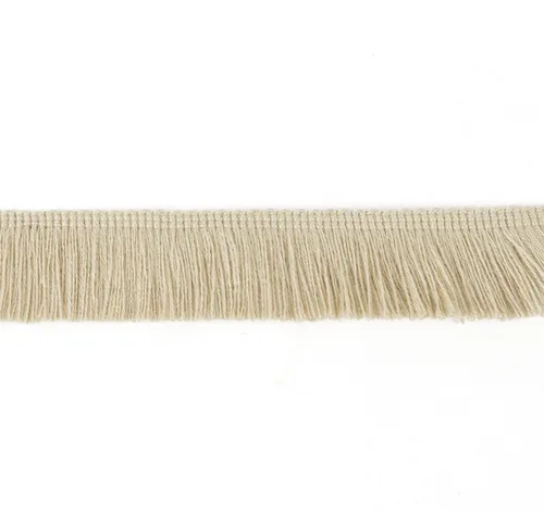 Vista 2 de BEL AVENIR Ribete de flecos de costura beige de 13.7 yardas x 1 pulgada