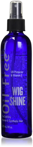 Vista 3 de Spray de brillo de peluca sin aceite de 2 onzas, brillo ligero y control de encrespamiento para pelucas, tejidos y cabello natural