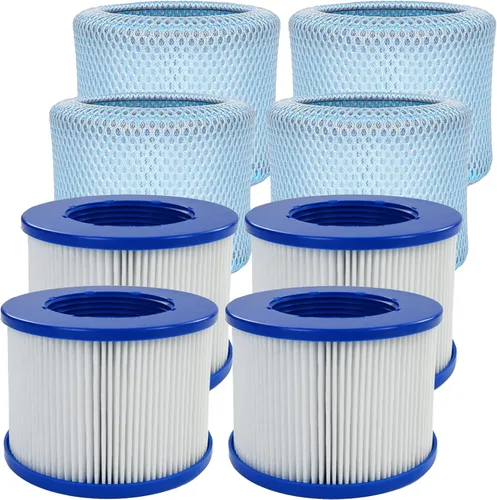 Vista 9 de Repuesto de filtro atornillado para bañera de hidromasaje RELXTIME/ALEKO/Wejoy Aquaspa/Co-z/Wave/CleverSpa, cartuchos roscados para jacuzzis Paquete