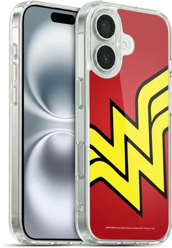 Vista 75 de Head Case Designs Funda de gel suave con licencia oficial de Wonder Woman DC Comics Classic Logos compatible con Apple iPhone 7 Plus/iPhone 8 Plus