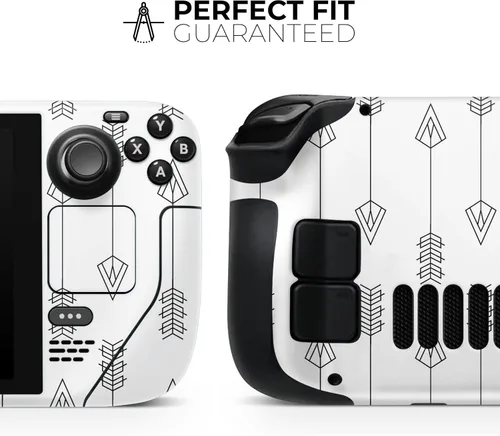 Vista 2 de Design Skinz - Compatible con Steam Deck - Calcomanía protectora de vinilo extraíble resistente a los arañazos - Flechas verticales