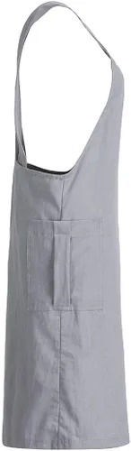 Vista 6 de XUNRYAN Delantal de lino de algodón para mujer, delantal cruzado en la espalda, vestido para hornear, cocinar, jardinería, trabajo, vestido