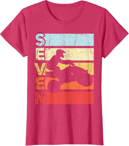 Vista 12 de ATV 7th Birthday Party ATV 4 Wheeler - Camiseta de cumpleaños temática cuádruple Negro