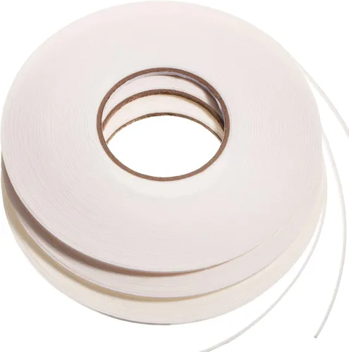 Vista 9 de Zonon 3 rollos de cinta de espuma de doble cara PE, cinta adhesiva de montaje de esponja de doble cara (1/4 pulgada por 50 pies, blanca)