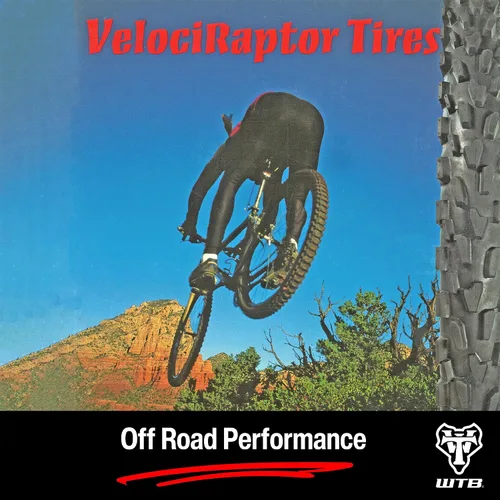 Vista 4 de WTB Velociraptor - Neumático para bicicleta de montaña (26 x 2.1 pulgadas), banda de rodadura agresiva para senderos técnicos y superficies rocosas