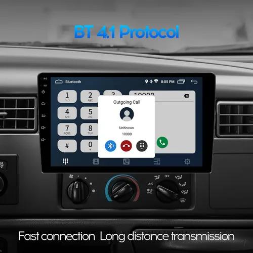 Vista 11 de 9" IPS Visualización Completa Táctil 2+32G Radio de Coche Doble Din Receptores de Audio Vídeo Estéreo con CarPlay Inalámbrico Android Auto Cámara