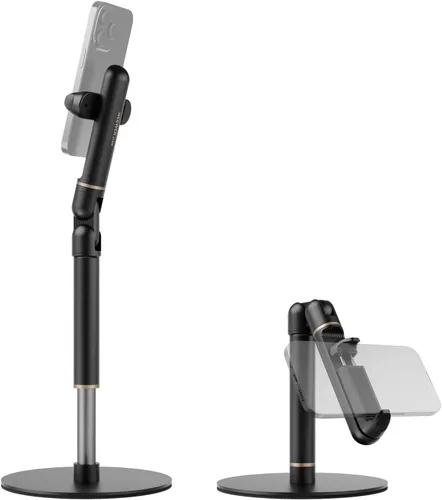 Vista 11 de NEEWER MT010 - Soporte de teléfono celular para escritorio, mesa de oficina ajustable, compatible con iPhone y Samsung para grabación de video