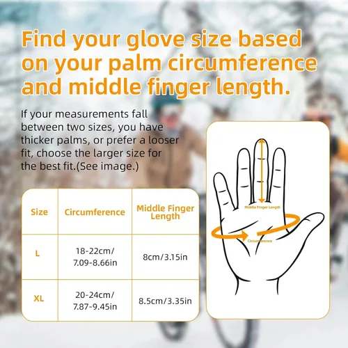 Vista 4 de Ryaco Guantes térmicos de invierno para hombres y mujeres, guantes cálidos con aislamiento para clima frío, impermeables, pantalla táctil