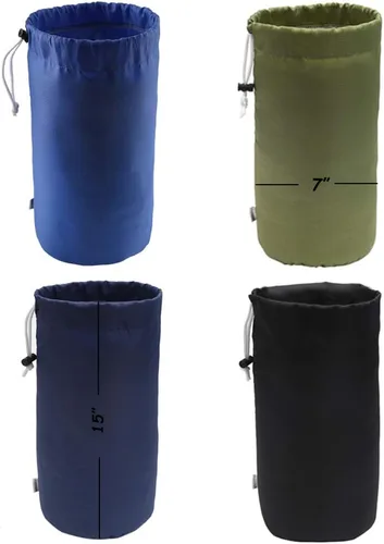 Vista 19 de Bolsa de saco, resistente al agua, con cordón duradero, paquete de 4