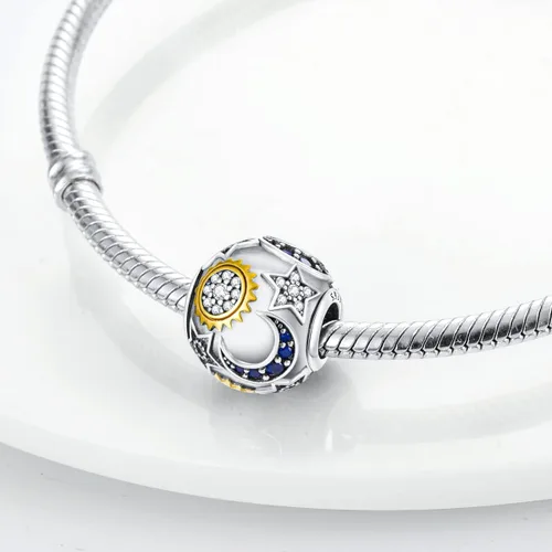 Vista 5 de Parmuz Charms for Bracelets 925 Sterling Silver summer travel Ocean Lucky charm beads Pendant Jewelry Gift for Woman Teen Girl Mom Daughter