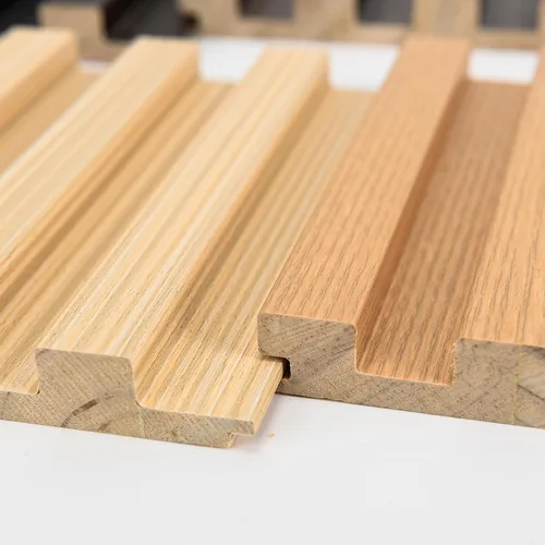 Vista 5 de Art3d Paneles de pared de madera de listones para decoración de interiores y techos, paquete de 4 muestras, 6 x 5.7 pulgadas.