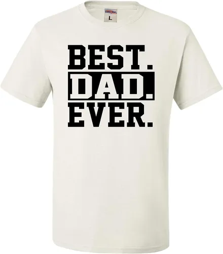 Vista 16 de Go All Out Camiseta de adulto para el día del padre con texto en inglés Best Dad Ever #1 Dad World's Greatest Dad