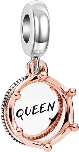 Vista 234 de LUXILLA Abalorio de plata de ley 925 para madre, hija, abuela, para familia, amor, madre, hija, abuela, para pulseras, collares, dijes, abalorios