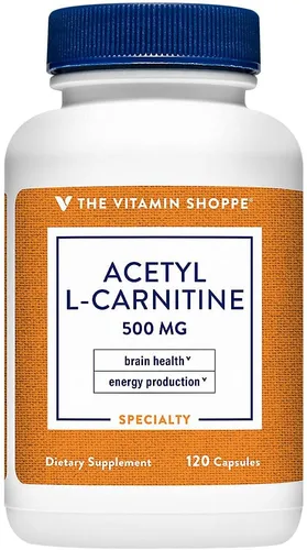 Vista 6 de The Vitamin Shoppe Acetil-L-Carnitina 500mg – Apoya la función saludable del cerebro y la memoria, promueve la producción de energía – Carnipure™