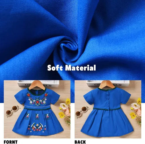 Vista 3 de Aalizzwell Vestido bordado de manga corta para bebé niña pequeña