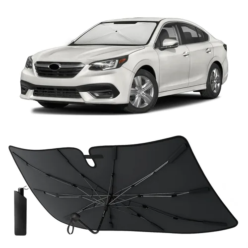 Vista 17 de EcoNour Parasol plegable para parabrisas de Mazda 3 2014-2016 2017 2018, parasol para ventana delantera de automóvil, protección UV, bloqueador