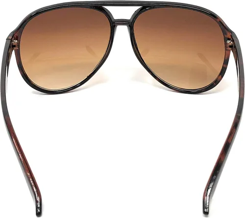 Vista 6 de WebDeals Retro Gafas de sol de aviador de plástico estilo años 70 para adultos