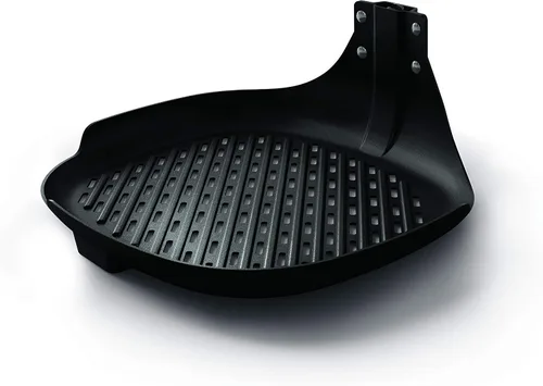 Vista 2 de Philips Kit de accesorios maestros de cocina con bandeja para parrilla y 4 pinchos de metal para modelos compactos Philips Airfryer, negro