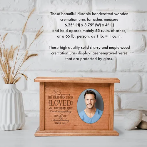 Vista 3 de Lifesong Milestone - Urnas decorativas para cenizas para adultos, urna de cremación masculina para cenizas humanas, urnas para adultos para cenizas