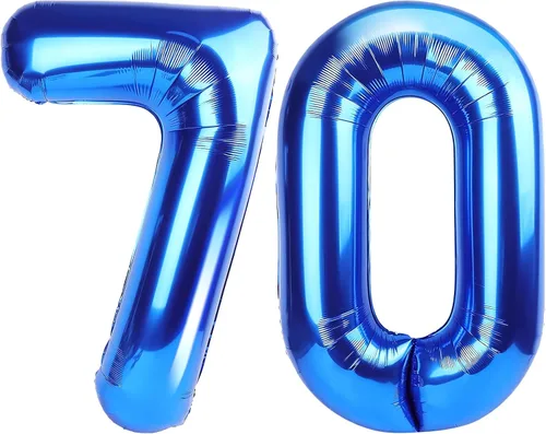 Vista 40 de Globos gigantes de números negros de 40 pulgadas, globos de aluminio de Mylar con helio para cumpleaños, globo número 0 para decoración de fiestas