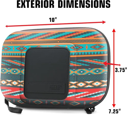 Vista 8 de USA Gear Kit organizador de bolsa de viaje con bolsillos de almacenamiento personalizables y carcasa rígida protectora, perfecto para llevar champú