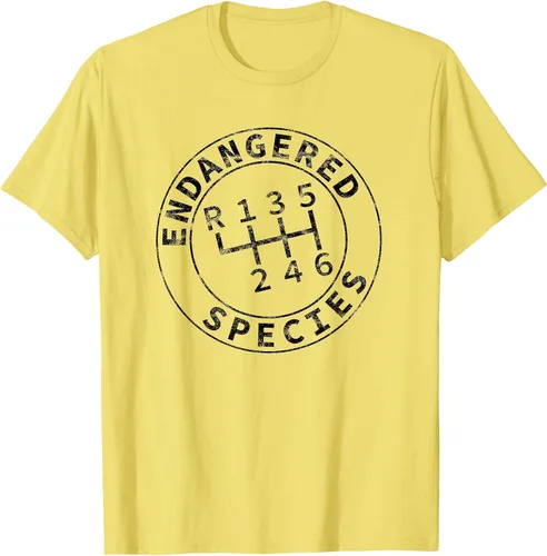 Vista 23 de Endangered Species Stick Shift Manual Transmission Drivers T-Shirt Baby Blue
