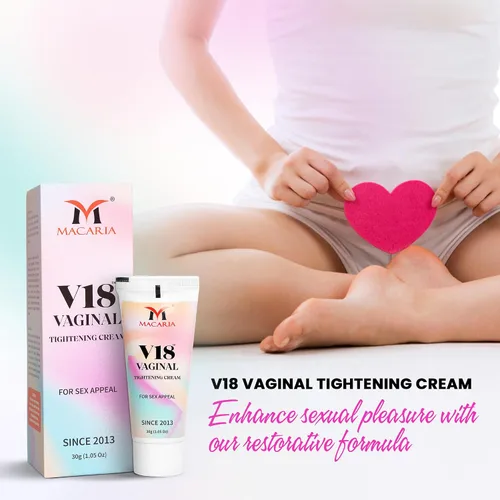 Vista 4 de V18 Crema de apriete vaginal de acción rápida para mujeres, tensor vaginal de 24 horas como una virgen, aceite en aerosol de crema femenina