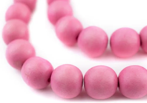 Vista 181 de TheBeadChest: cuentas de madera redondas naturales de 0.315 pulgadas, cuentas de madera sueltas espaciadoras para fabricar joyas, 4 tamaños